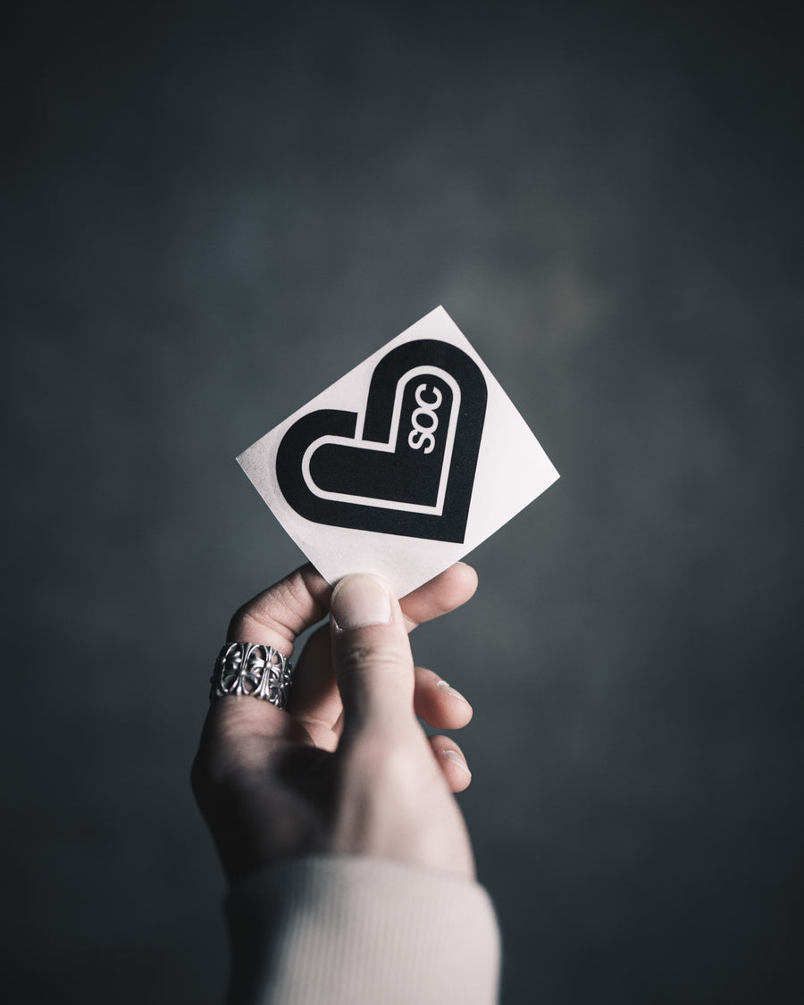 BLACK SOC HEART - DECAL PACK